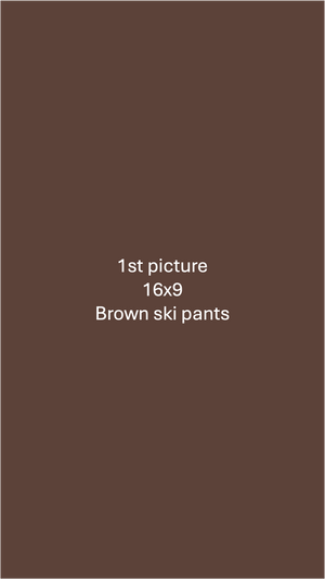 Insulated Pants - Brown